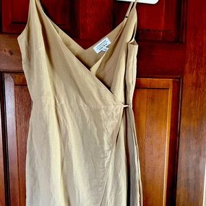 LA Atellier wrap linen dress size 2